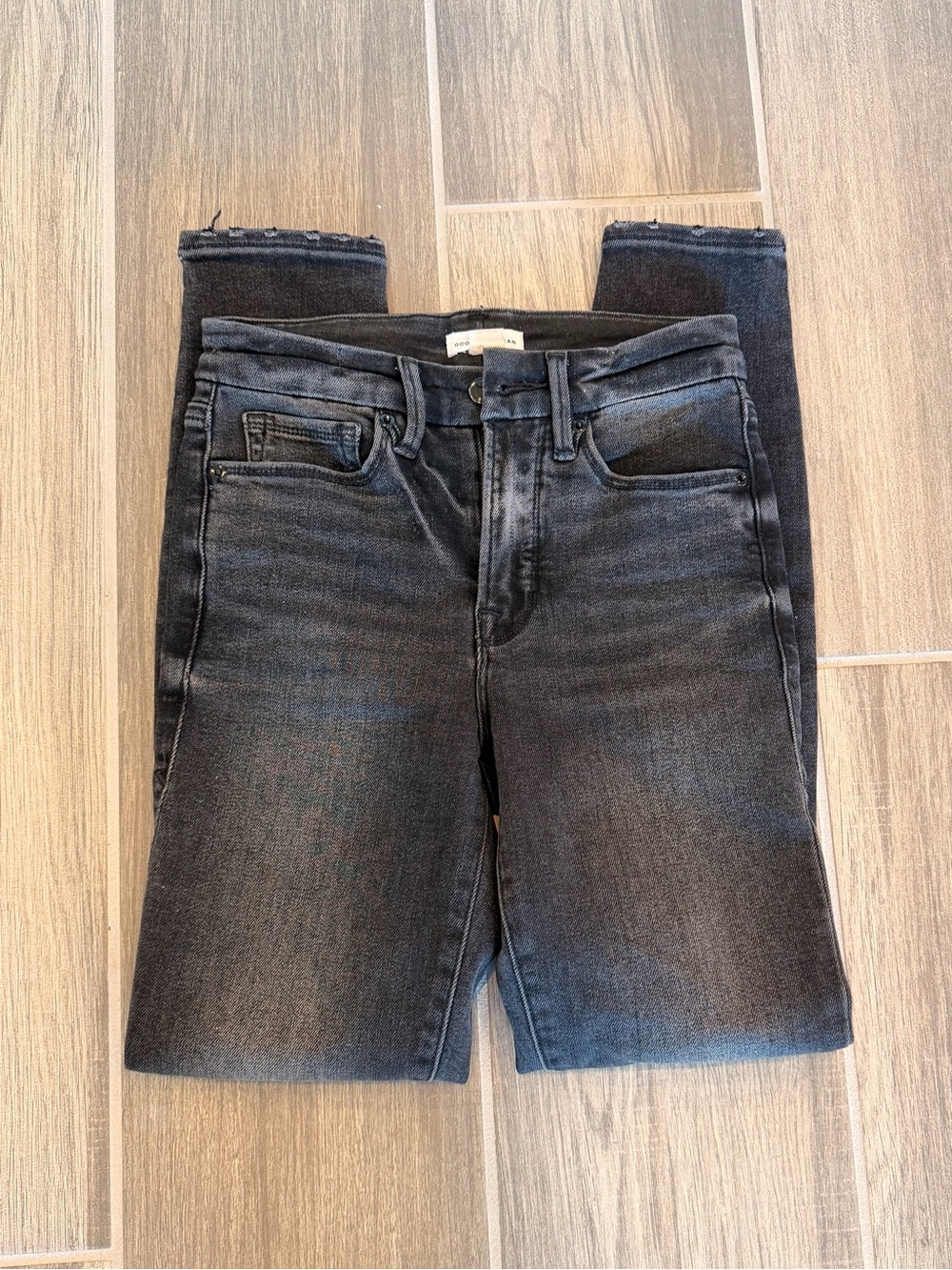 Good American Black Skinny Jeans 0/25